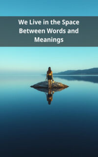 We Live in the Space Between Words and Meanings