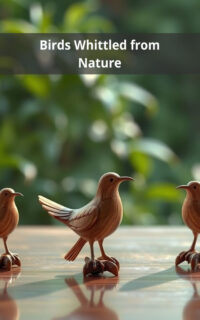 Birds Whittled from Nature