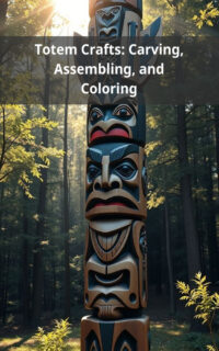 Totem Crafts: Carving, Assembling, and Coloring