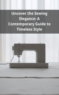 Uncover the Sewing Elegance: A Contemporary Guide to Timeless Style