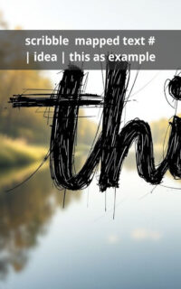 scribble  mapped text # | idea | this as example
