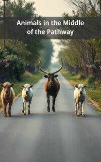 Animals in the Middle of the Pathway