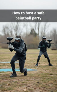 How to host a safe paintball party
