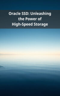 Oracle SSD: Unleashing the Power of High-Speed Storage