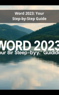 Word 2023: Your Step-by-Step Guide